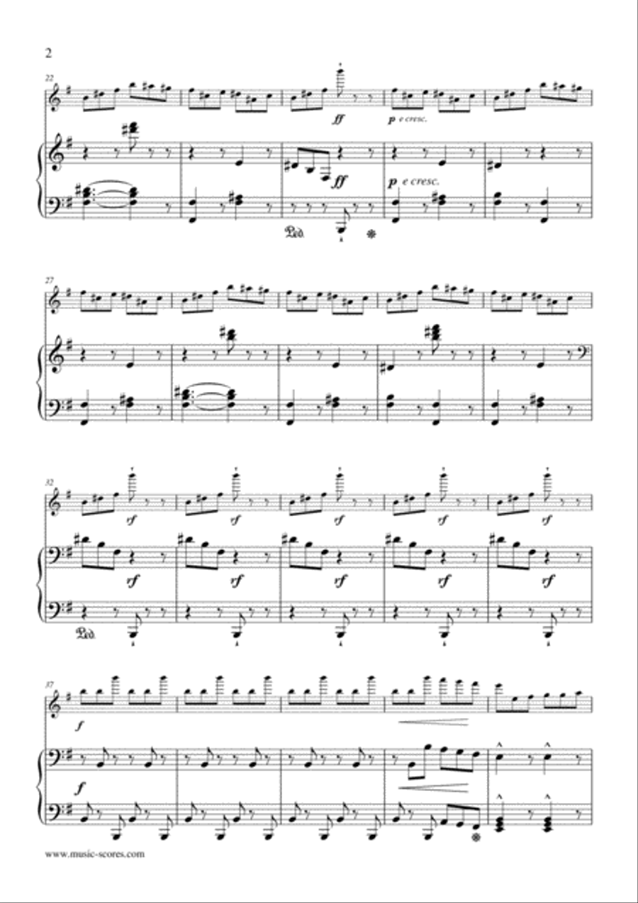 Saltarelle - Flute and Piano Flute Solo scores gallery preview page 2