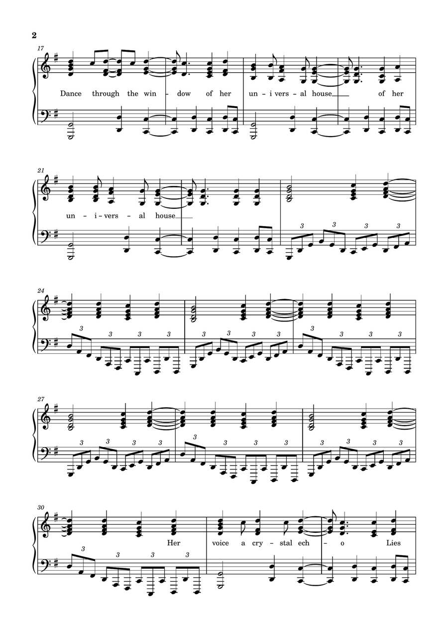 Angelsea Piano Solo scores gallery preview page 2