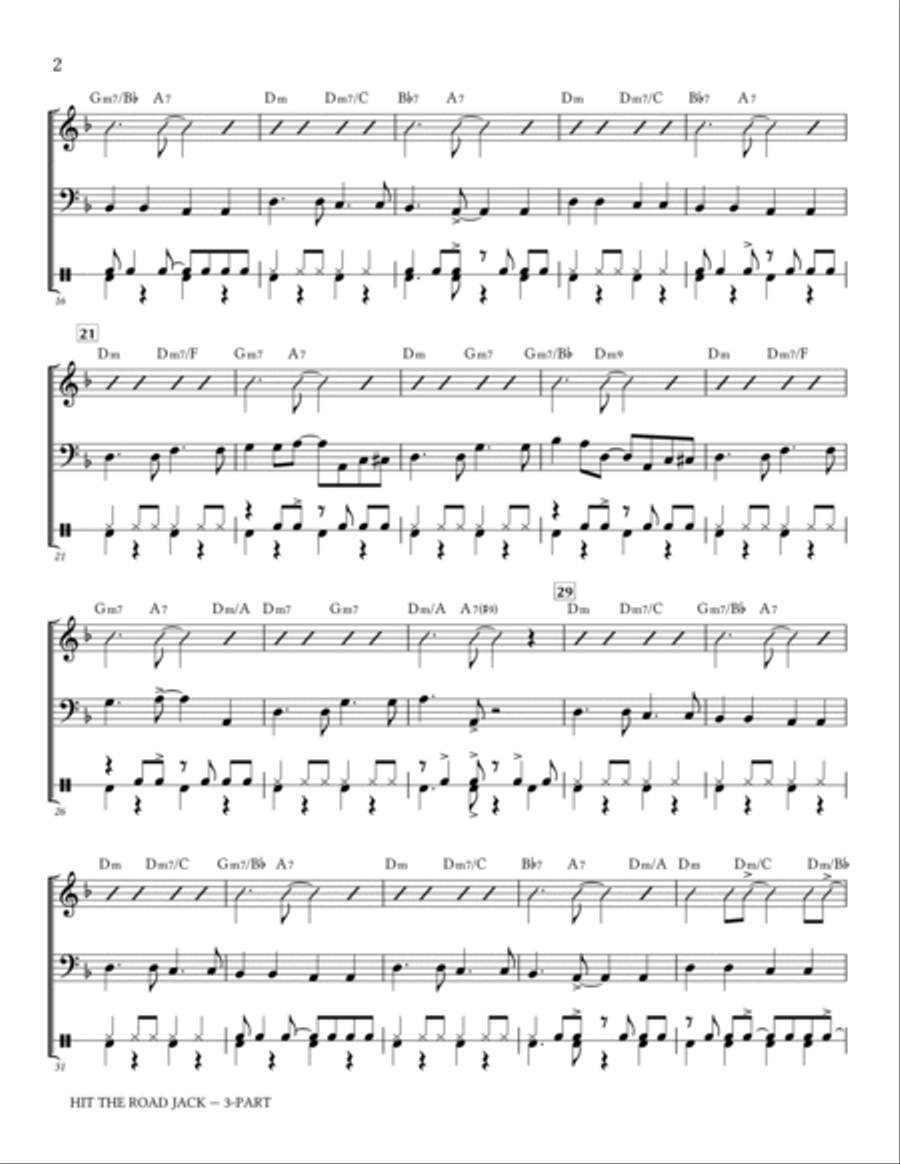 Hit The Road Jack Hit The Road Jack Small Ensemble scores gallery preview page 2