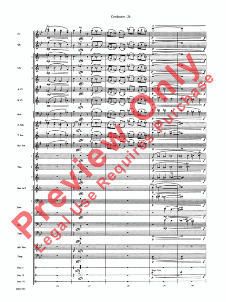 Into the Storm Concert Band scores gallery preview page 29