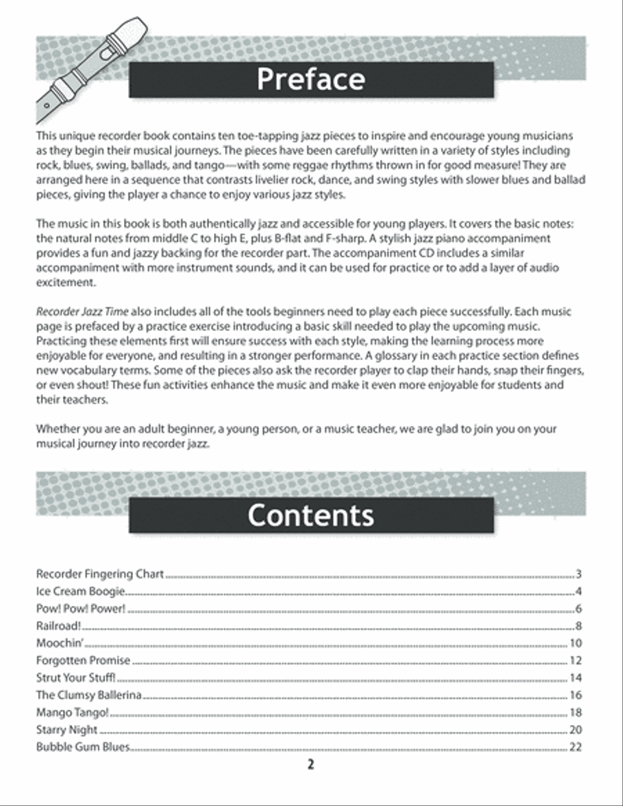 Recorder Jazz Time Recorder scores gallery preview page 2