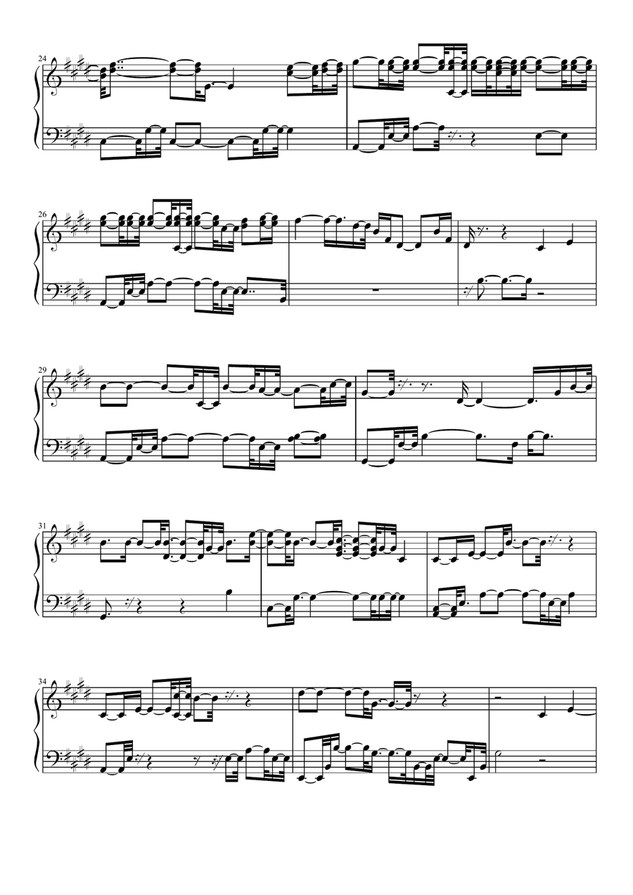 (They Long To Be) Close To You Celtic Harp scores gallery preview page 3