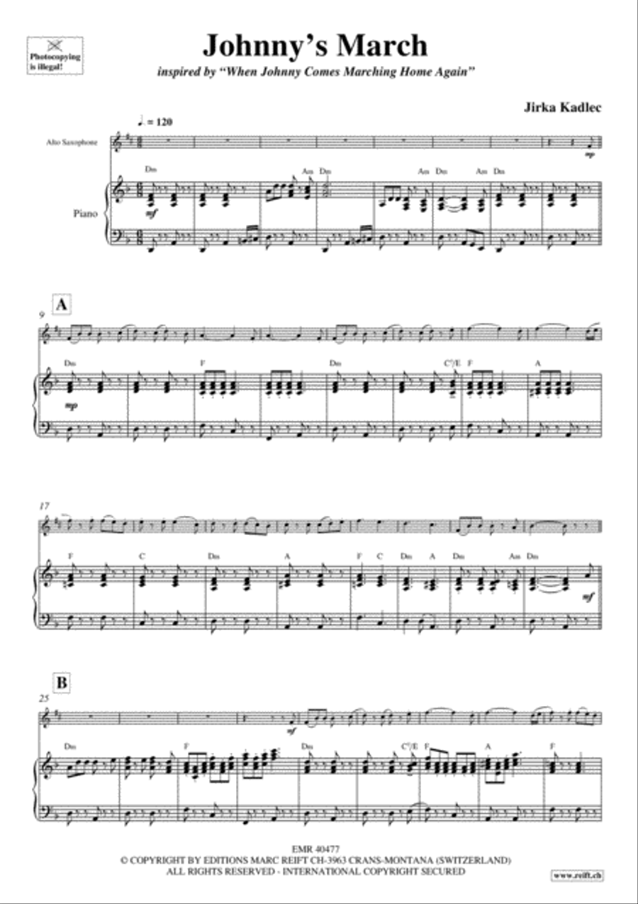 Johnny's March Alto Saxophone scores gallery preview page 4