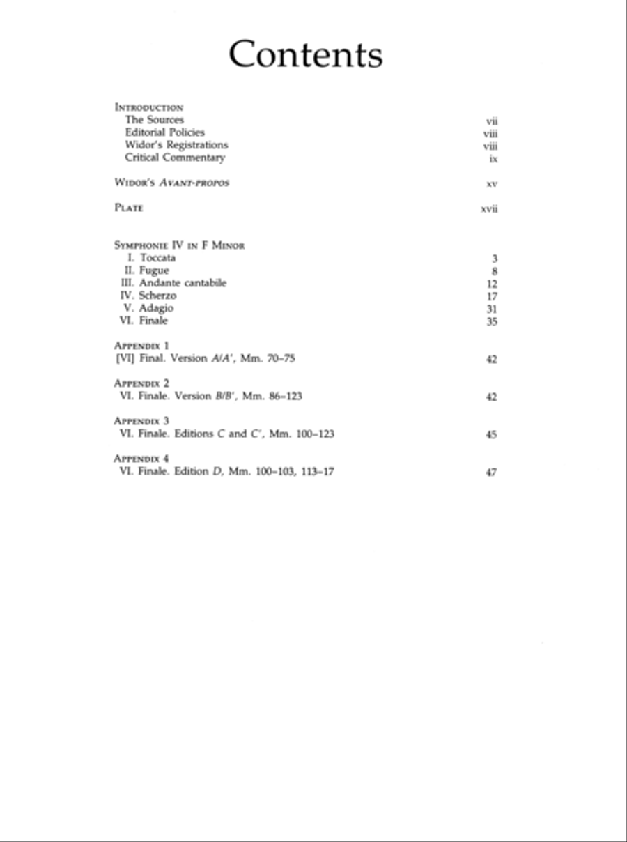 Symphonie IV in F Minor Organ scores gallery preview page 2