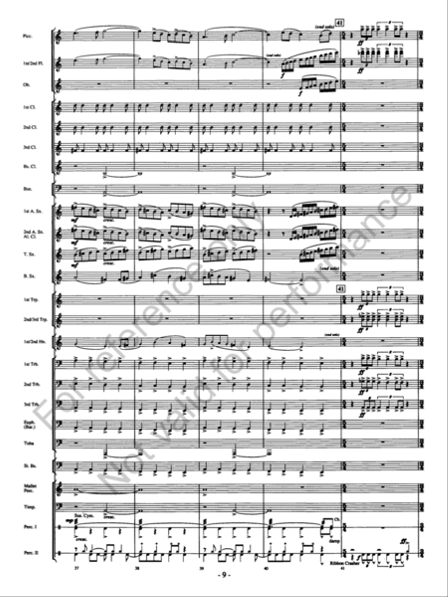 Agua's Whelm Agua's Whelm Concert Band scores gallery preview page 10