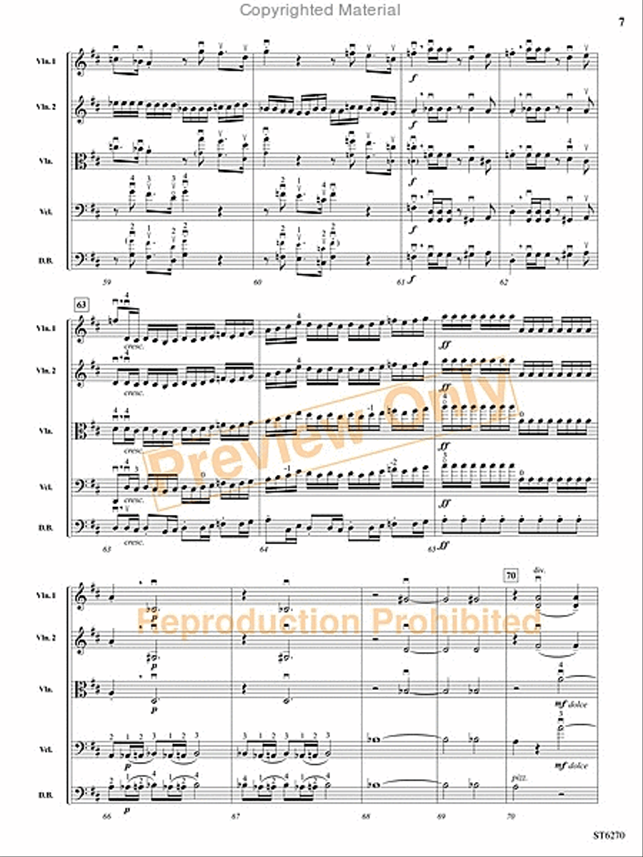 Themes from Romeo and Juliet String Orchestra scores gallery preview page 8