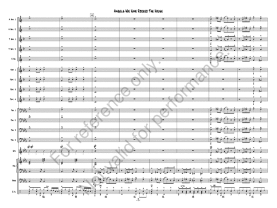 Angels We Have Rocked The House Jazz Ensemble scores gallery preview page 7