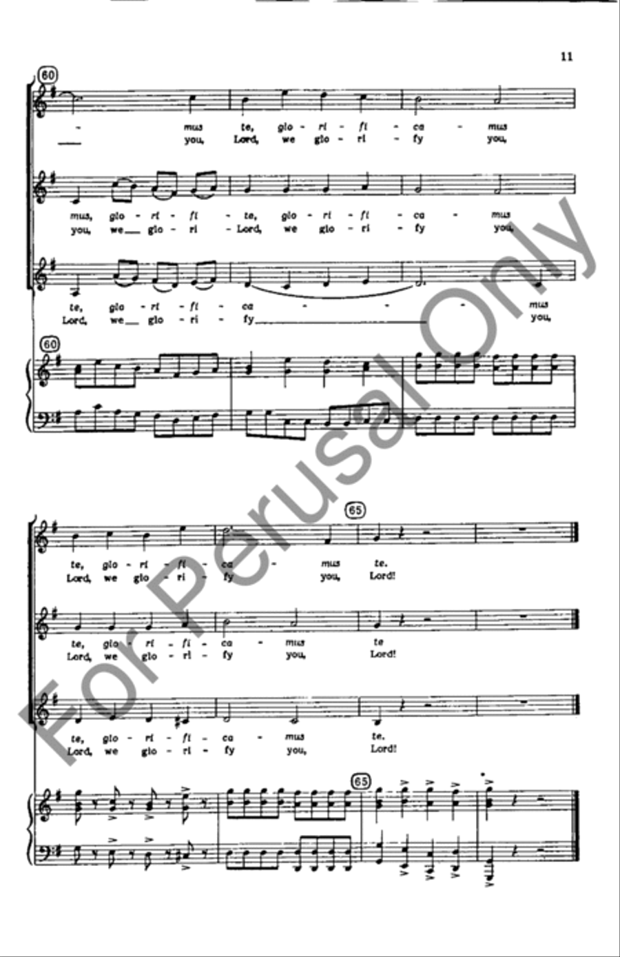 Gloria SSA scores gallery preview page 11