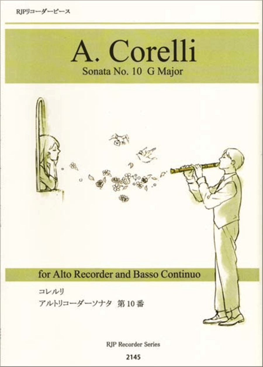 Sonata in G Major Op. 5-10 Alto Recorder scores gallery preview page 1