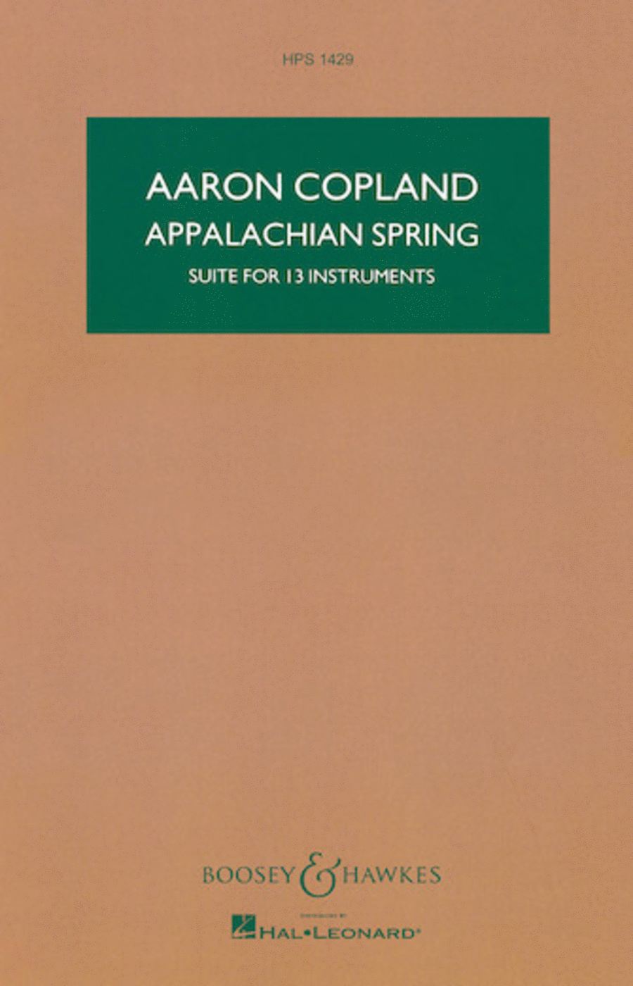Aaron Copland: Appalachian Spring (Suite for 13 instruments) ( )