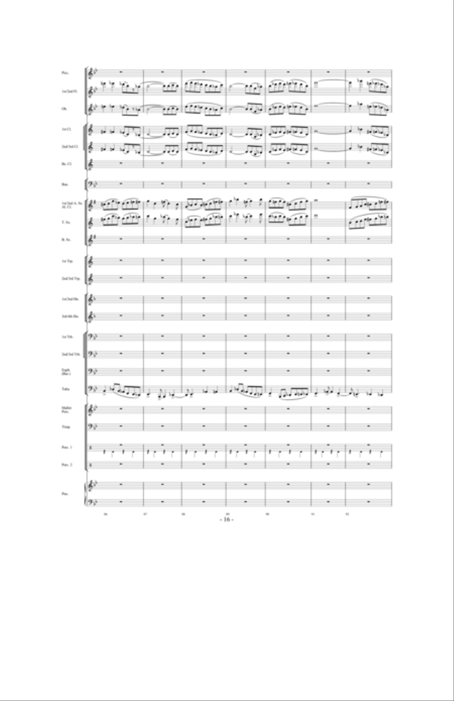 Promising Skies Concert Band scores gallery preview page 15