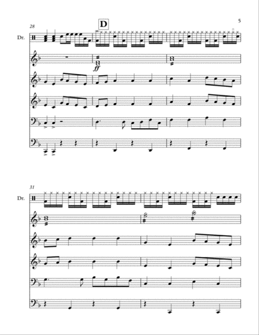 Transient Transient Percussion Ensemble scores gallery preview page 5