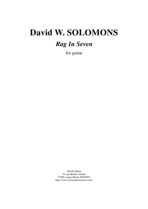 David Warin Solomons: Rag in Seven for guitar
