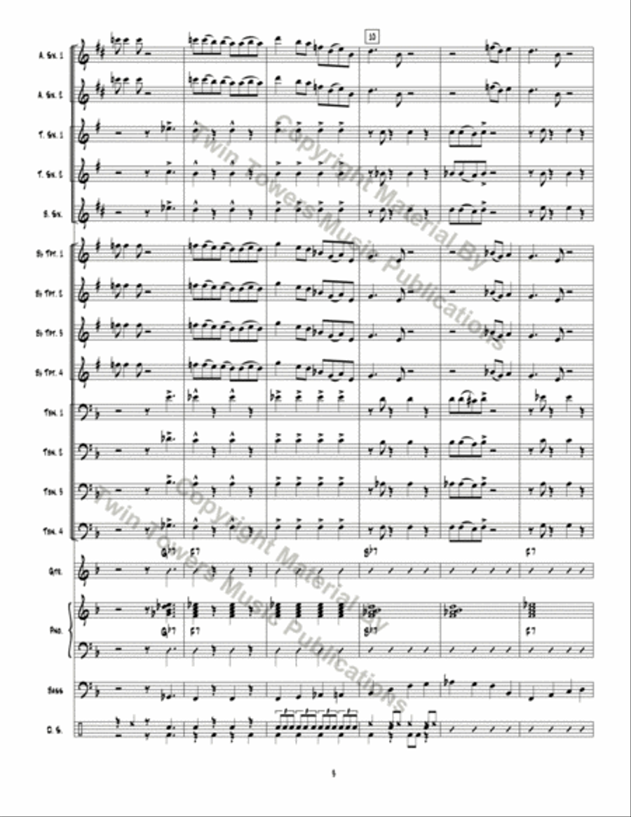 Big Red Rooster Jazz Ensemble scores gallery preview page 4