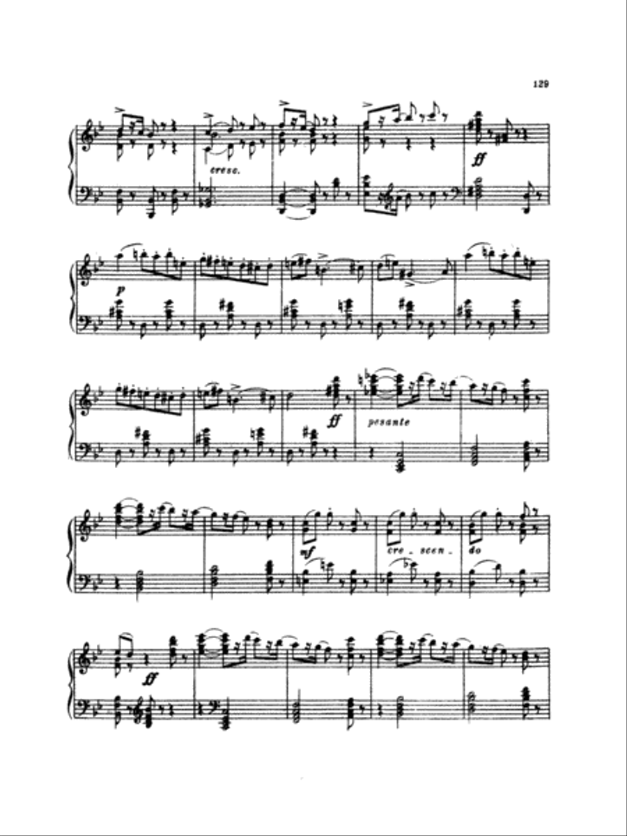 Tchaikovsky: Eighteen Piano Pieces, Op. 72; Aveu Passionne; Valse, Op. 40, No. 9, 1st Version Piano Solo scores gallery preview page 2