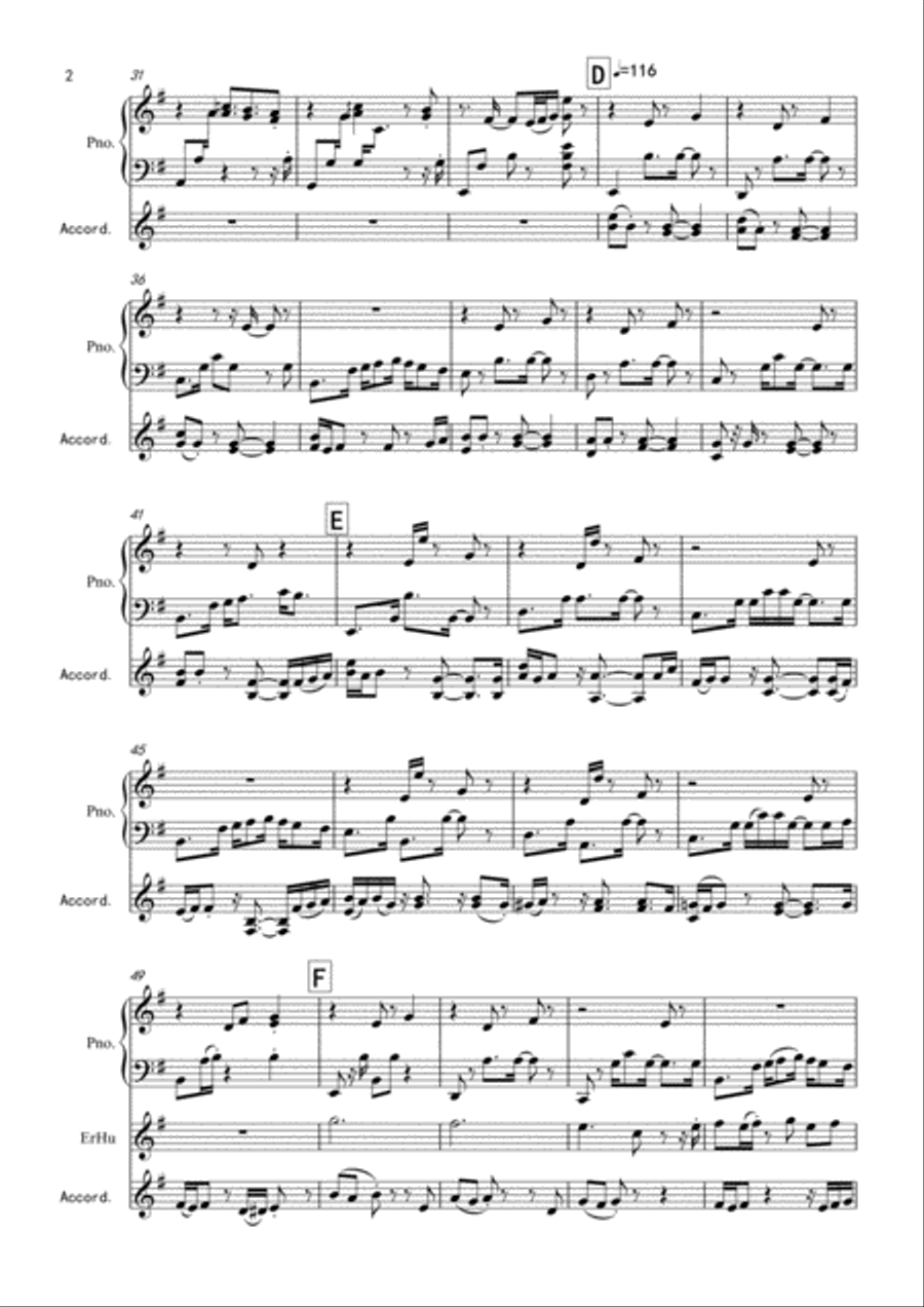 Passacaglia-Round dance Small Ensemble scores gallery preview page 2