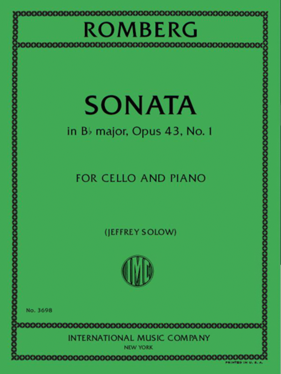 Sonata In B Flat Major, Op. 43, No. 1 Piano Accompaniment scores gallery preview page 1