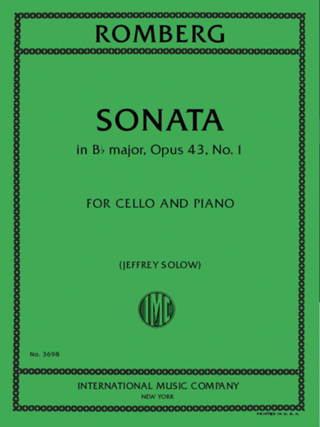 Sonata In B Flat Major, Op. 43, No. 1