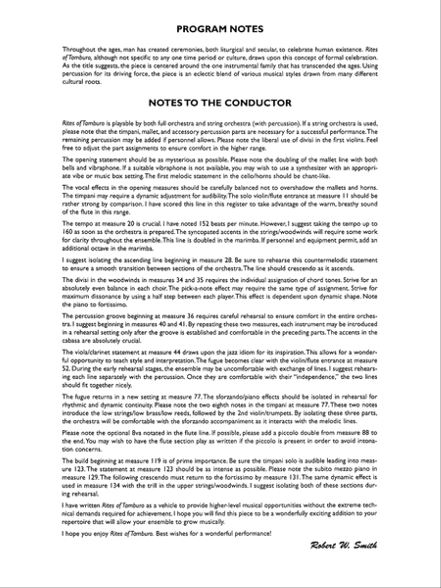Rites of Tamburo: Score Rites of Tamburo: Score Full Orchestra scores gallery preview page 2
