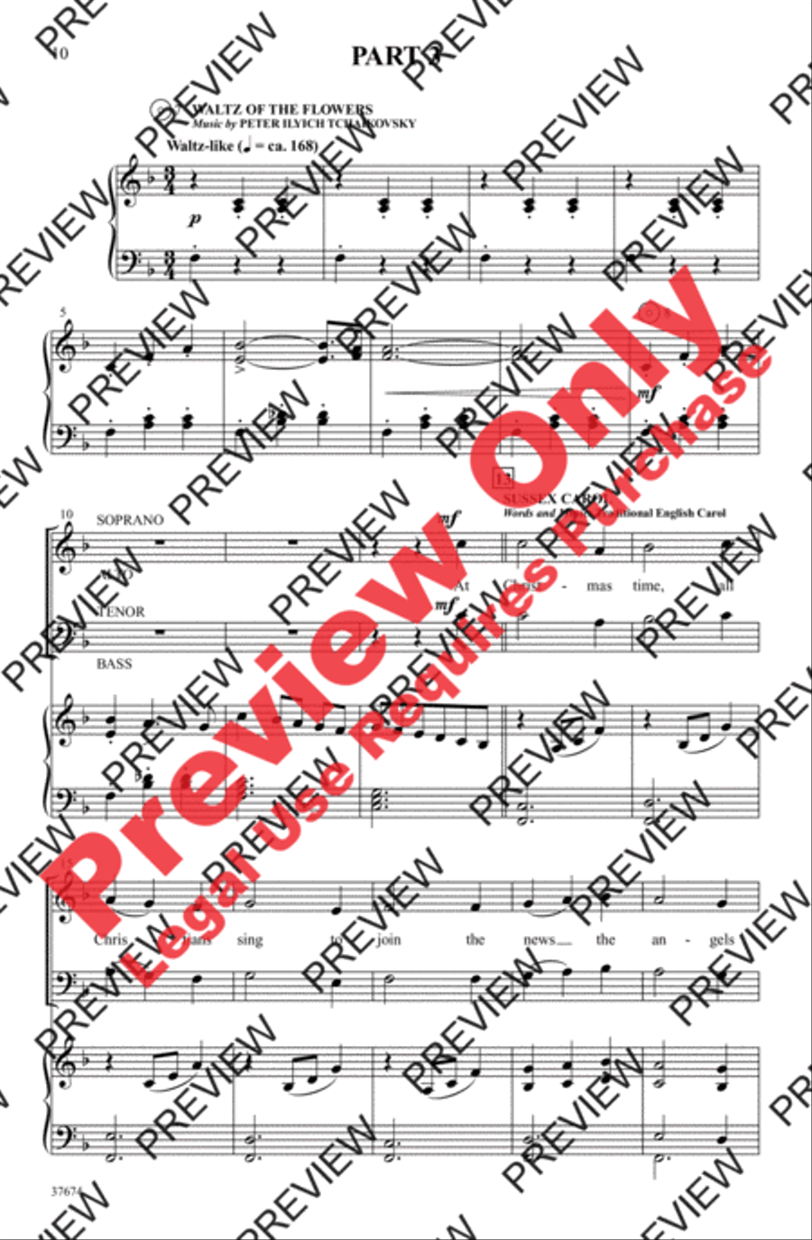 Festival of Carols 4-Part scores gallery preview page 10