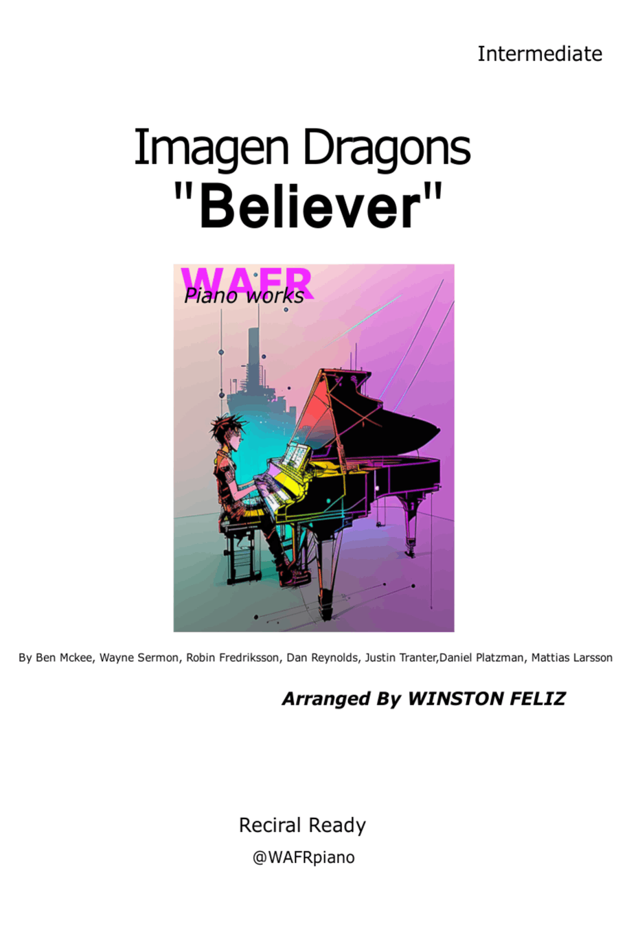 Believer Piano Method scores gallery preview page 1