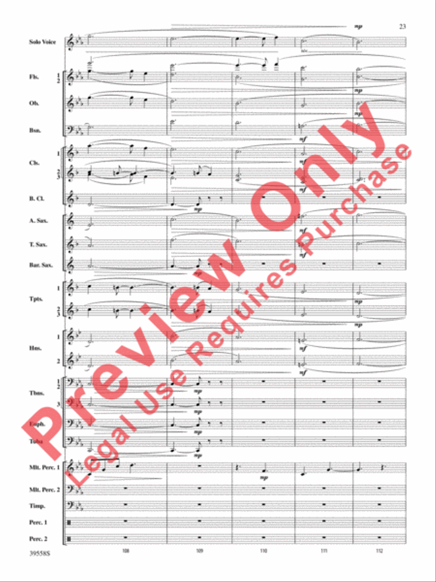 I Was Born for This Concert Band scores gallery preview page 24