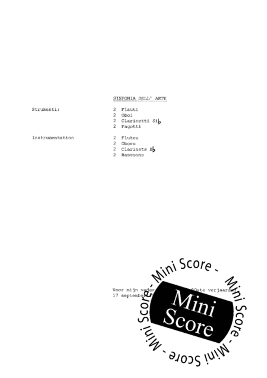 Sinfonia Dell' Arte Chamber Music scores gallery preview page 3