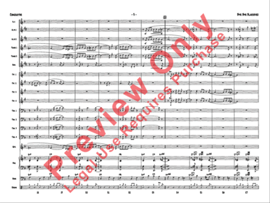 Bye Bye Blackbird Jazz Ensemble scores gallery preview page 7