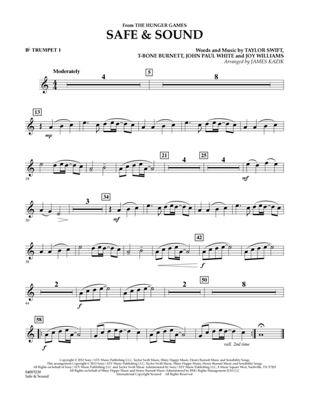 Safe & Sound (from The Hunger Games) - Bb Trumpet 1
