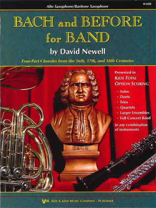 Book cover for Bach and Before For Band - Eb Alto & Baritone Saxophone