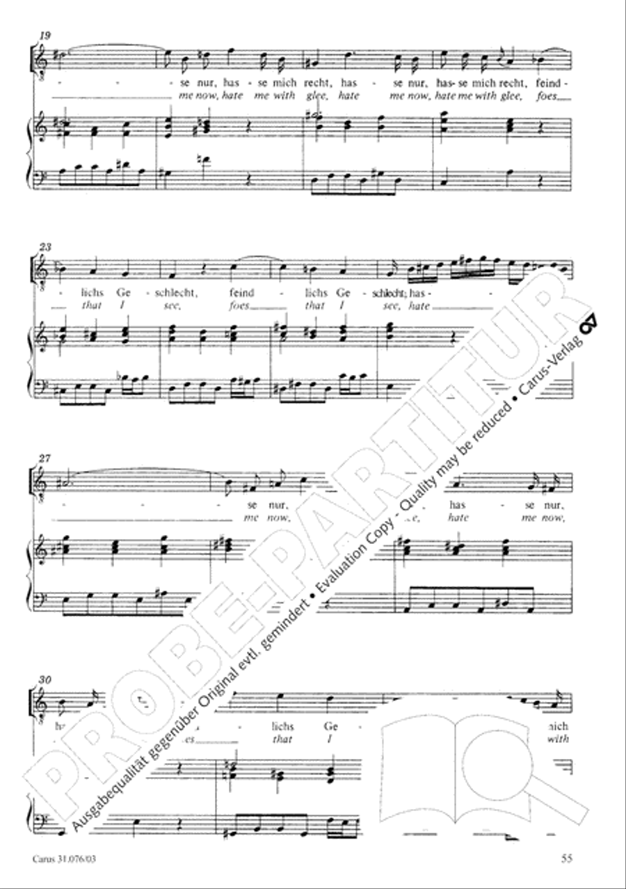 The heavens are telling the Father's glory (Die Himmel erzahlen die Ehre Gottes) 4-Part scores gallery preview page 56