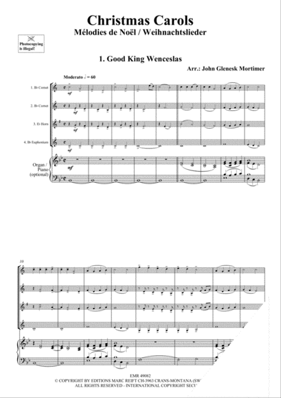 Christmas Carols Cornet scores gallery preview page 3