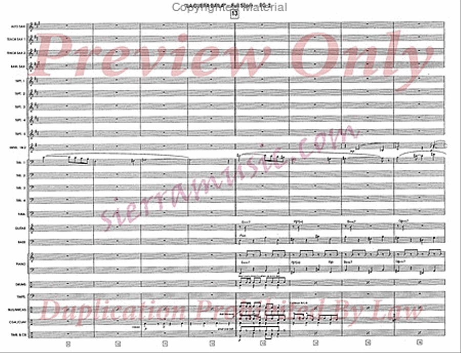 La Guera Baila (The Fair One Dances) Jazz Ensemble scores gallery preview page 3