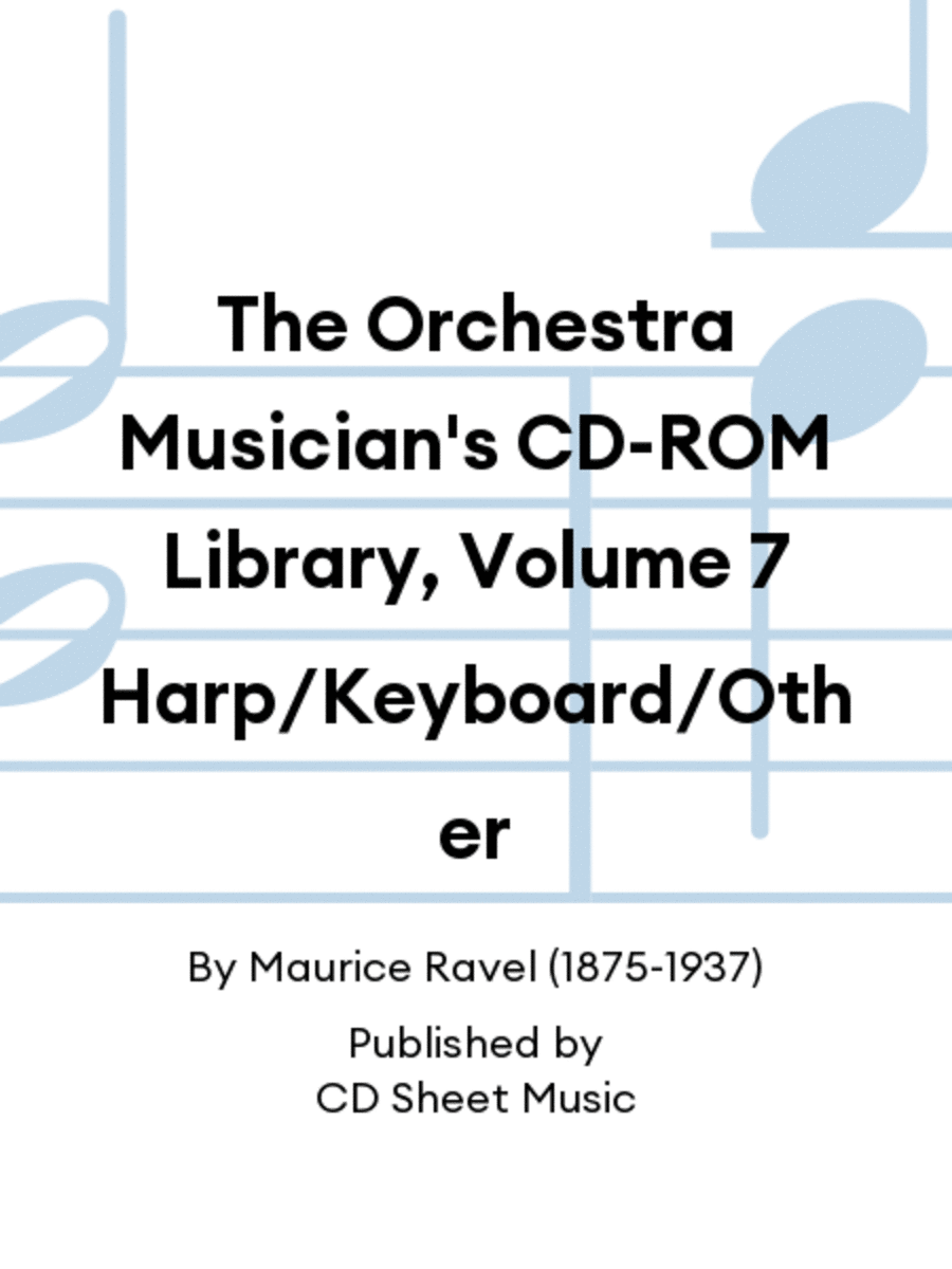 The Orchestra Musician's CD-ROM Library, Volume 7 Harp/Keyboard/Other Harp scores gallery preview page 1