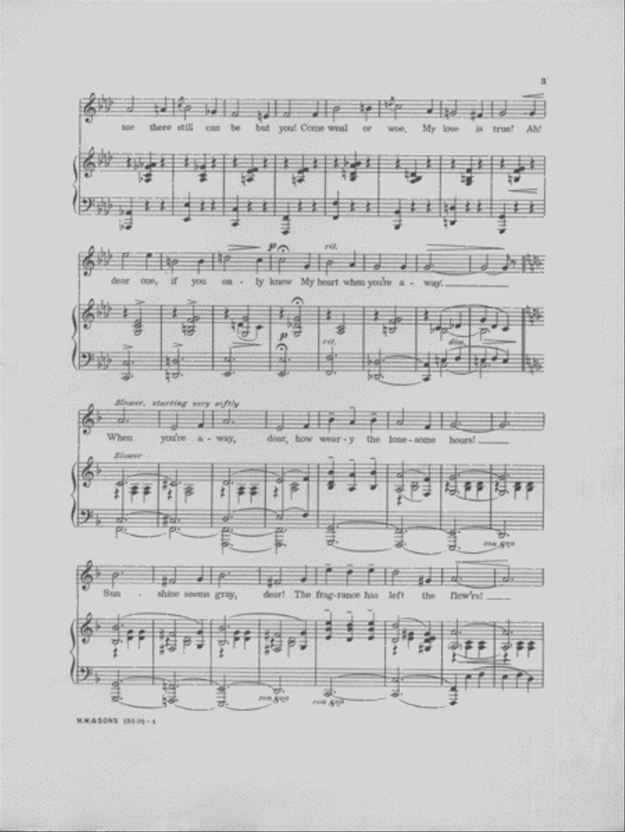 When You're Away. (Ruth) Voice scores gallery preview page 3