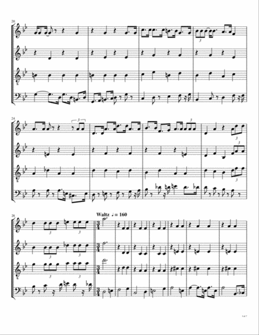 Being For The Benefit Of Mr. Kite Woodwind Quartet scores gallery preview page 4