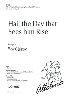 Book cover for Hail the Day that Sees Him Rise