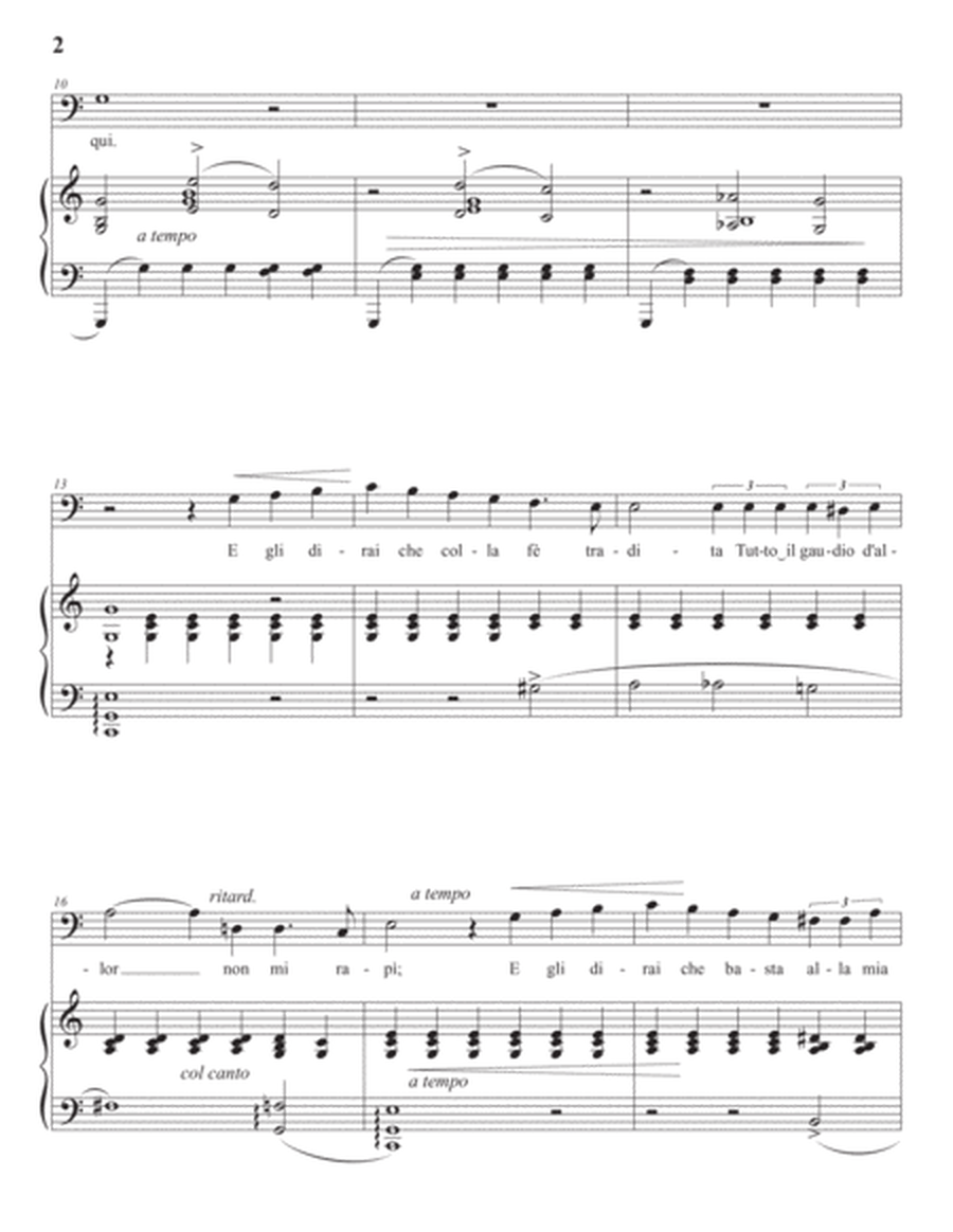 TOSTI: L'ultimo bacio (transposed to C major, bass clef)