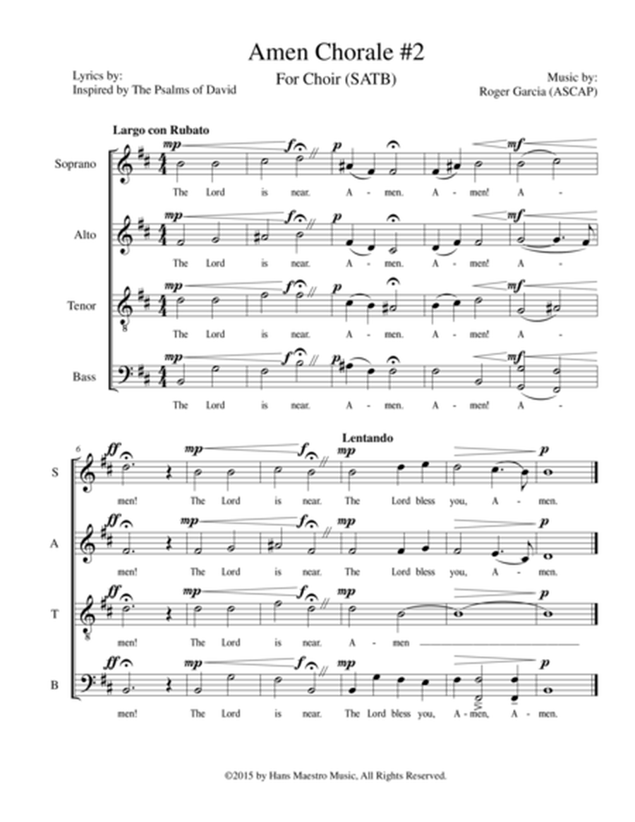 Amen Chorale #2 (SATB) image number null