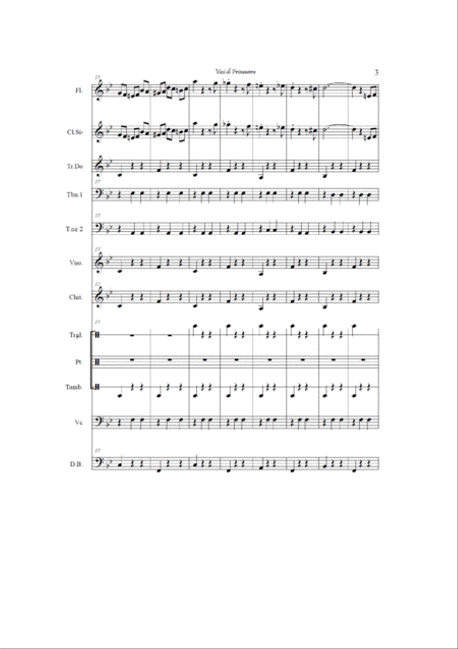 Spring voices (Fruhlingsstimmen) op. 410 Large Ensemble scores gallery preview page 3