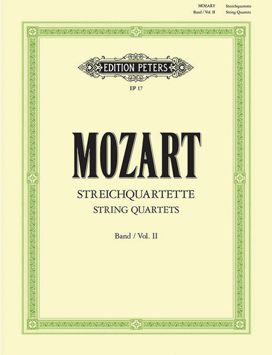 Wolfgang Amadeus Mozart: String Quartets, Volume 2