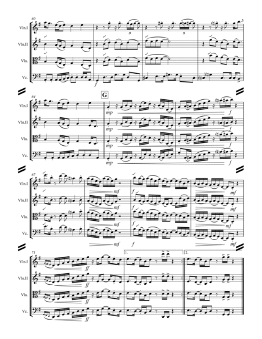 Sir Duke String Quartet scores gallery preview page 6