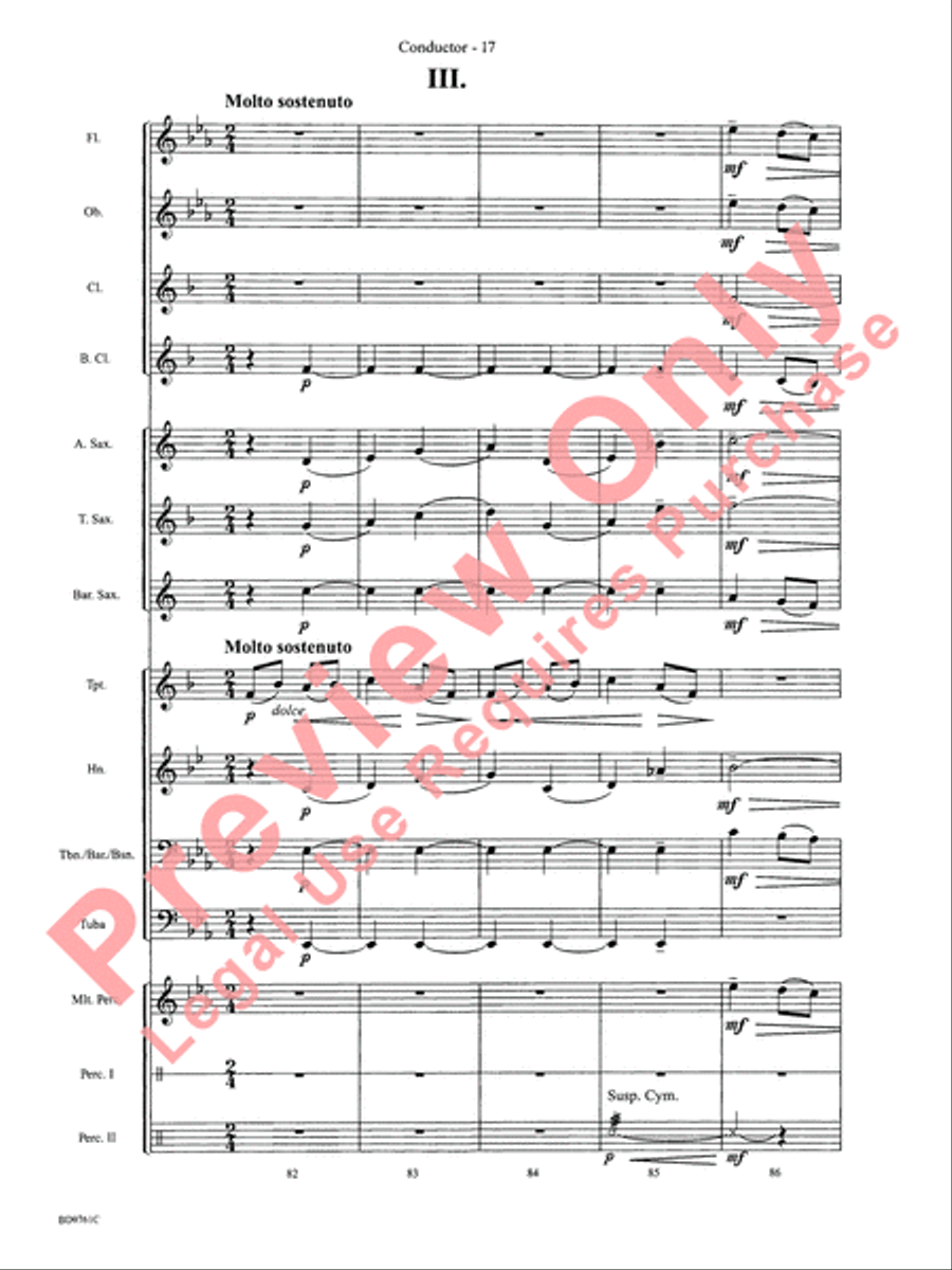 Bartók Suite (from For Children) by Bela Bartok Concert Band - Sheet Music page 20