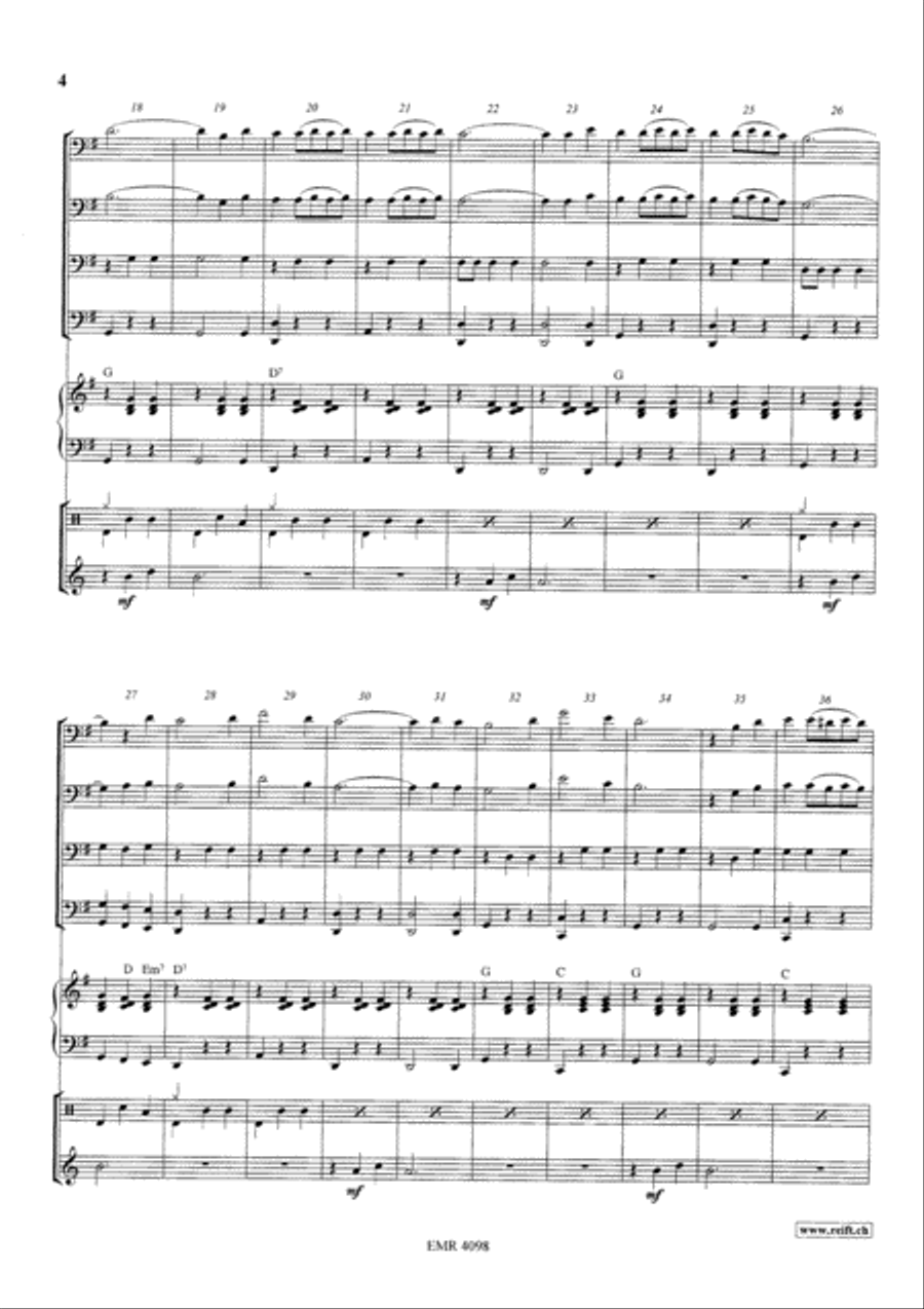 Teeny Weeny Waltz Trombone Quartet scores gallery preview page 4