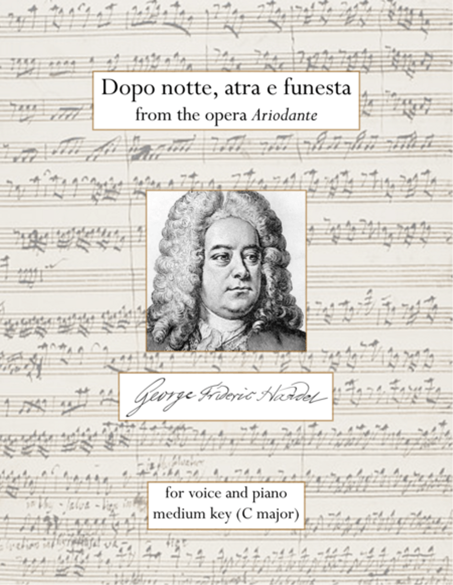 Dopo notte, atra e funesta (medium key) Voice Solo scores gallery preview page 1