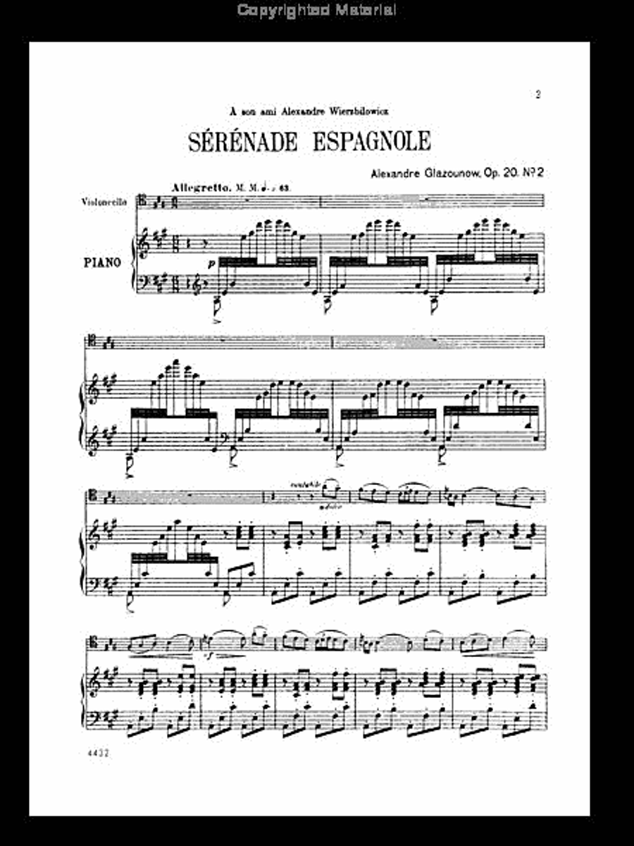 Serenade Espagnole Small Ensemble scores gallery preview page 4