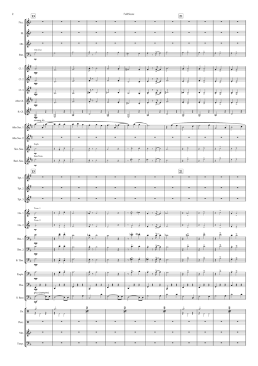 The Christmas Waltz Concert Band scores gallery preview page 2