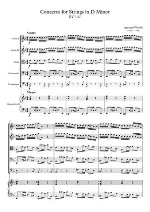 Concerto for Strings in D Minor RV 127