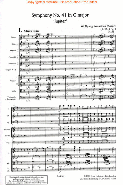 Symphony No. 41 C Major Kv 551 "Jupiter" image number null