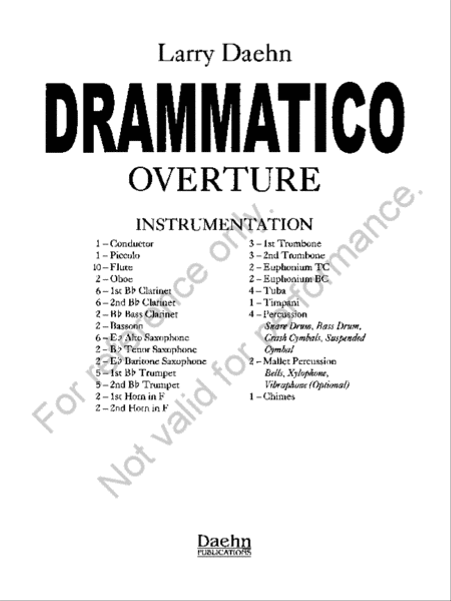 Drammatico Concert Band scores gallery preview page 2